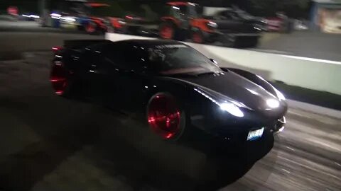 FERRARI SPIDER SCREAMS DOWN QUATER MILE RACE TRACK WITH INCREADABLE SOUND !!!