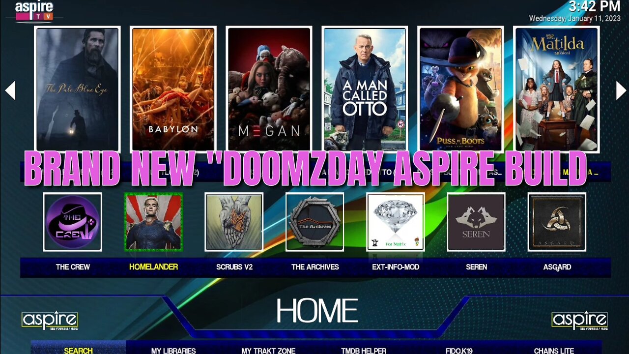 Kodi Builds - Doomzday Aspire Build | Kodi Build 2023