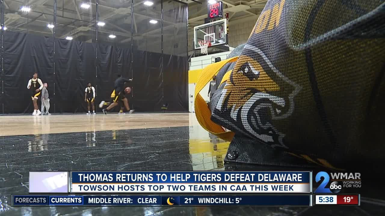 Comeback on court and on scoreboard for Towson