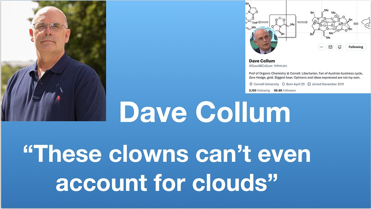 Dave Collum: “These clowns can’t even account for clouds” | Tom Nelson Pod #162