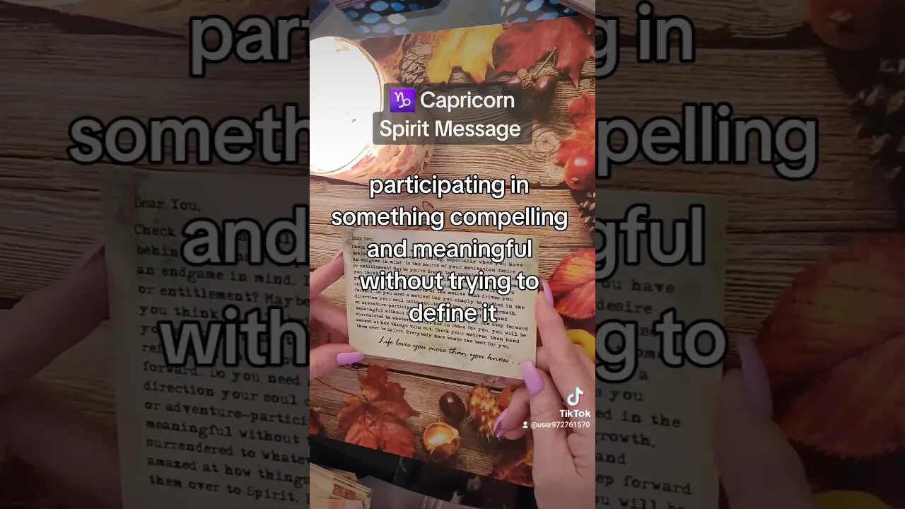 ♑ Capricorn~Spirit Message for September Tarot