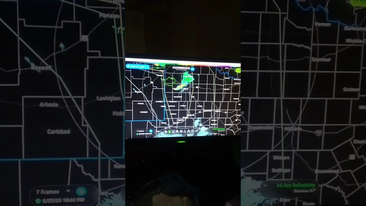 I'm tracking a severe weather and flash floods for the areas