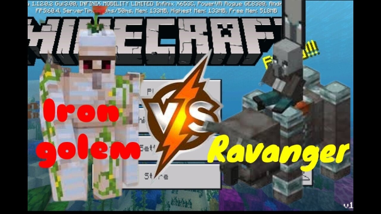 Minecraft iron golem vs Ravanger