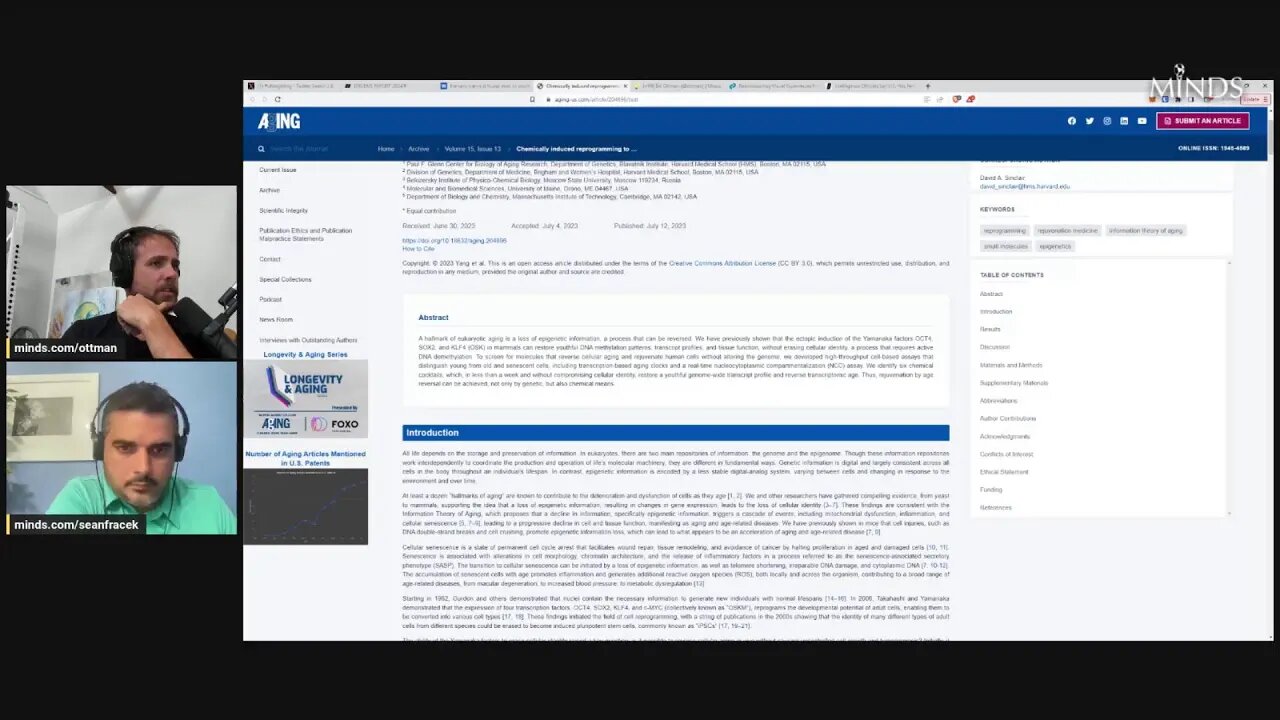 Debating Sam Harris, UFOs, Trump, Biden live on Minds.com