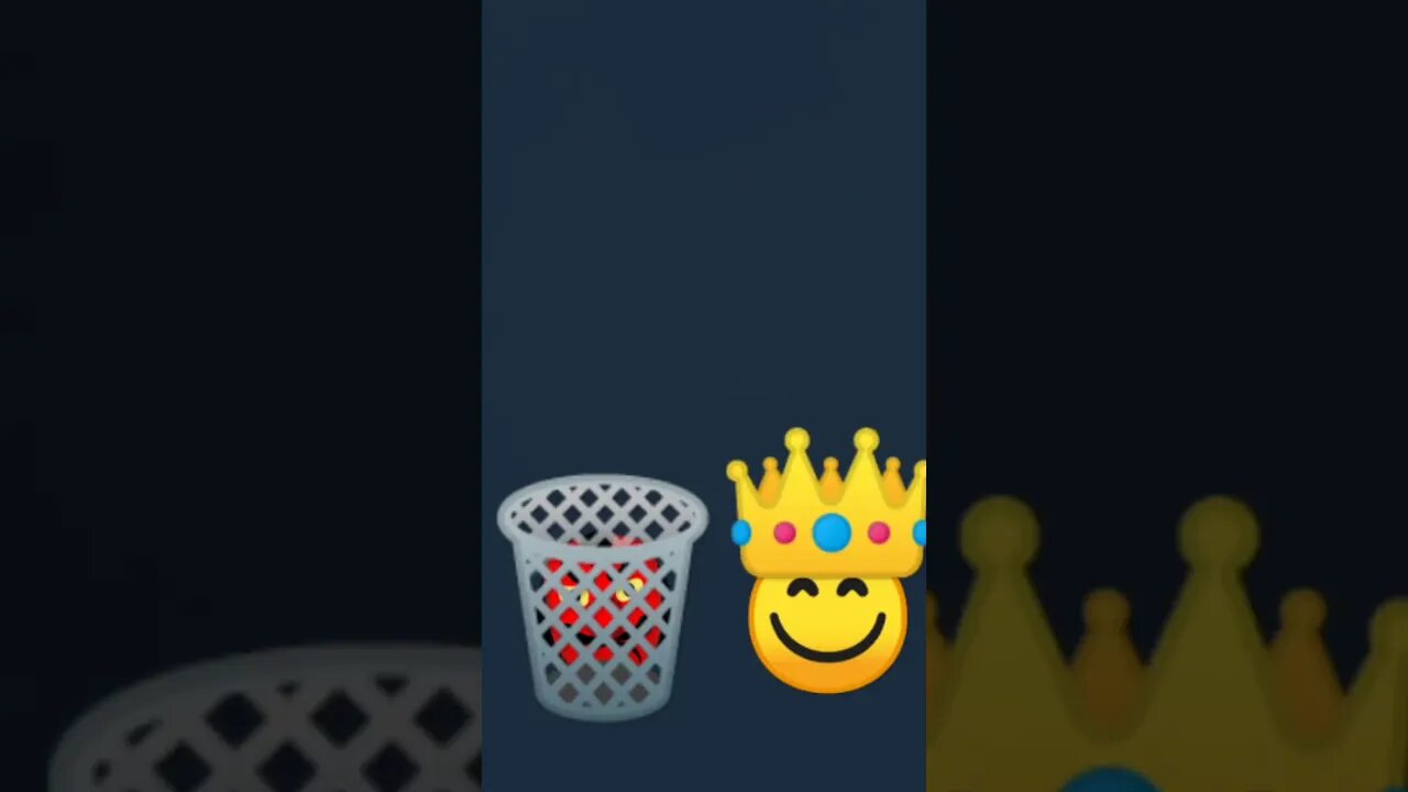 I it him inside trashcan and angel put him crown