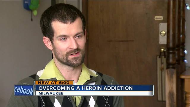 Valentine's Day marks two years sober from addiction for Milwaukee man