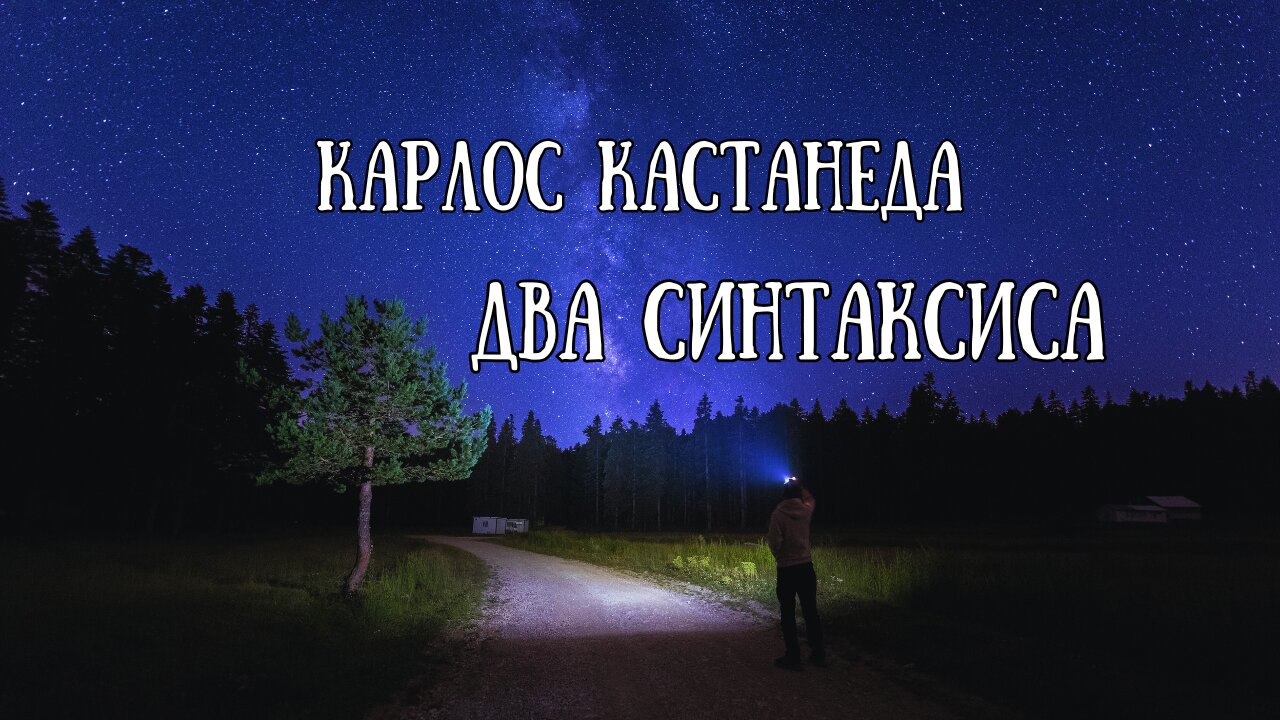 КАРЛОС КАСТАНЕДА / Два синтаксиса