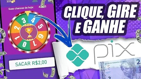 ROLETA DO PIX - GIRE E GANHE R$5 - JOGO QUE DÁ DINHEIRO DE VERDADE 2023