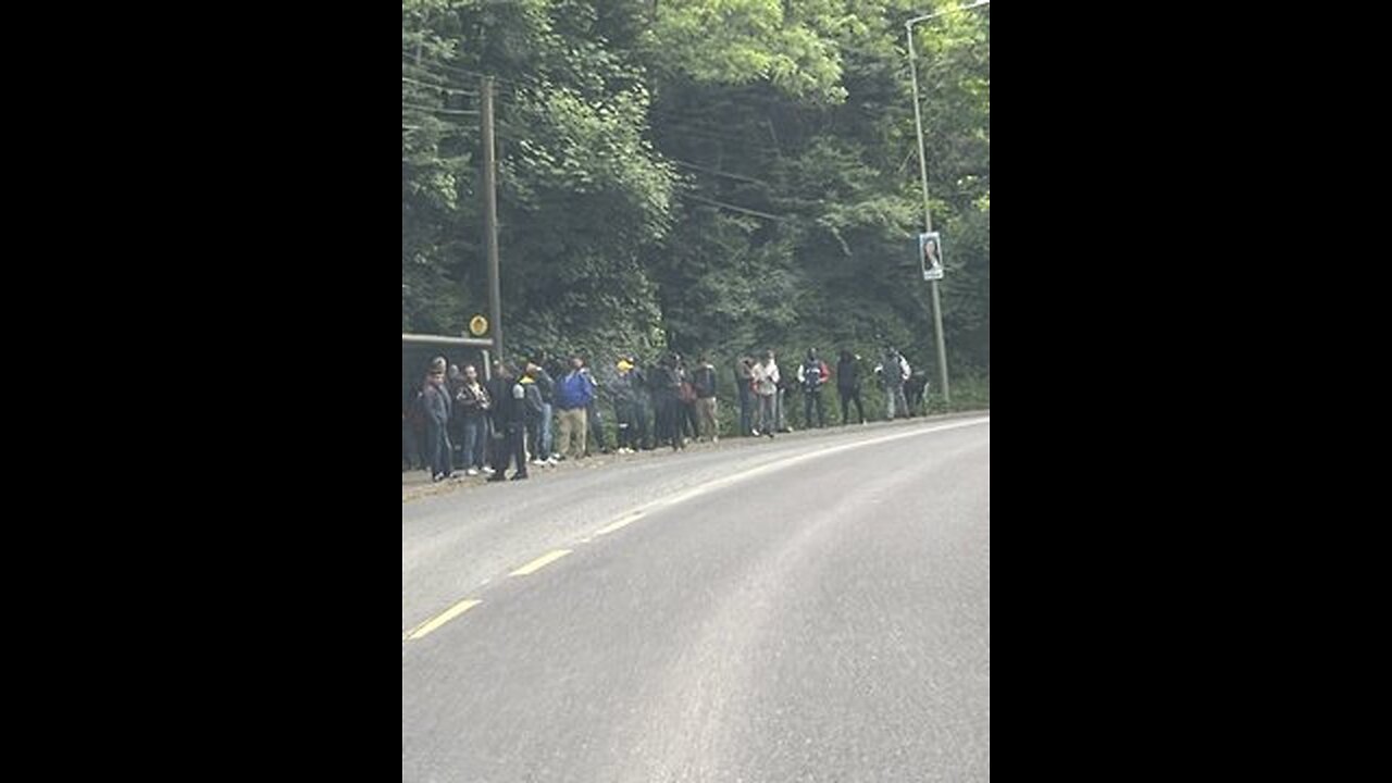 The barriers are up again in Newtownmountkennedy.