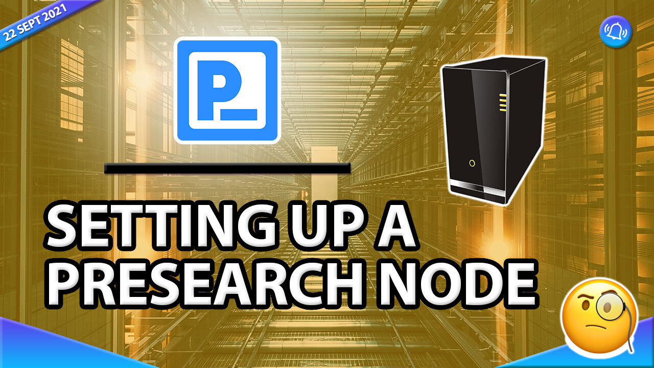 SETTING UP A PRESEARCH (PRE) NODE