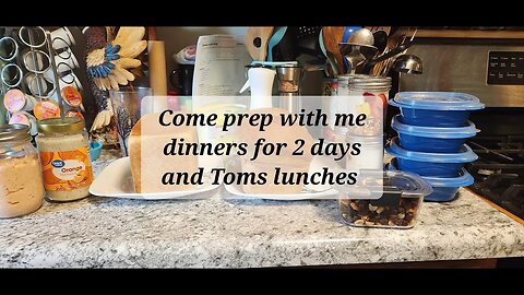 Come prep with me for 2 dinners and Tom's lunches #sauces #lunches #preparation