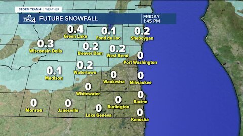 Thursday warms up slightly to lower 50s, cold front moves in tonight