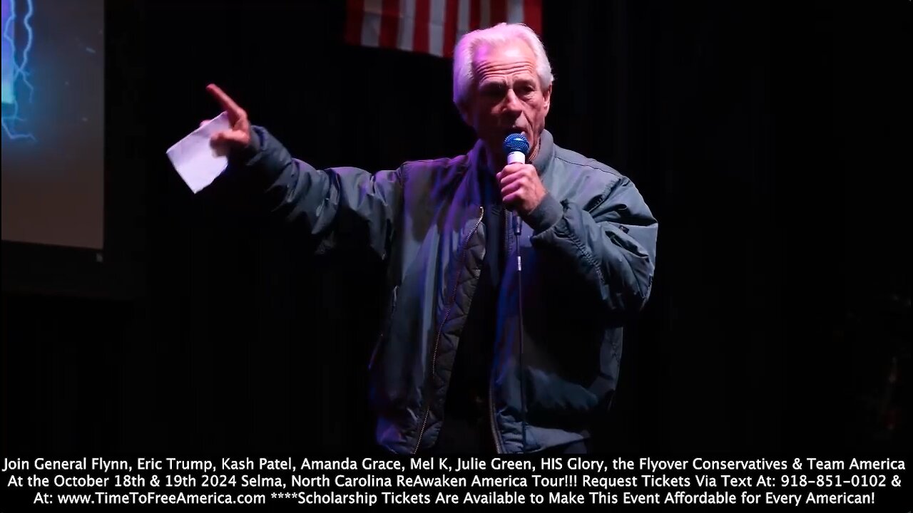 Navarro-Palooza & The FINAL ReAwaken America Tour Event Heads to Selma, NC (October 18th-19th 2024) + Join Eric Trump, Flynn, Kash Patel, Alina Habba, & Team America In NC! + Request Tix At TimeToFreeAmerica.com