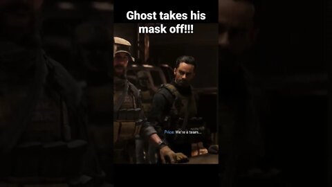 Ghost takes his mask off!!! EPIC campaign scene!!!💀 #CallofDuty #MW2