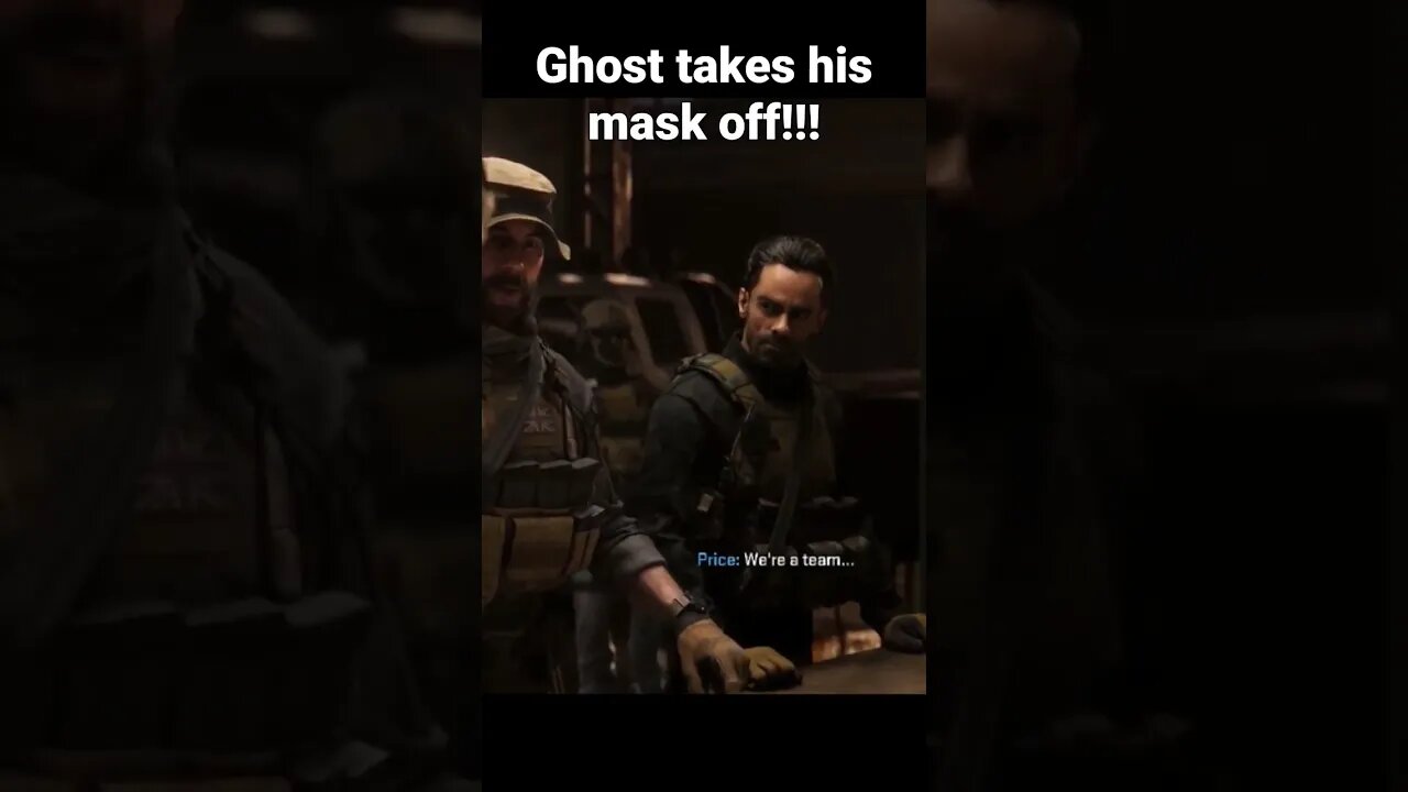 Ghost takes his mask off!!! EPIC campaign scene!!!💀 #CallofDuty #MW2
