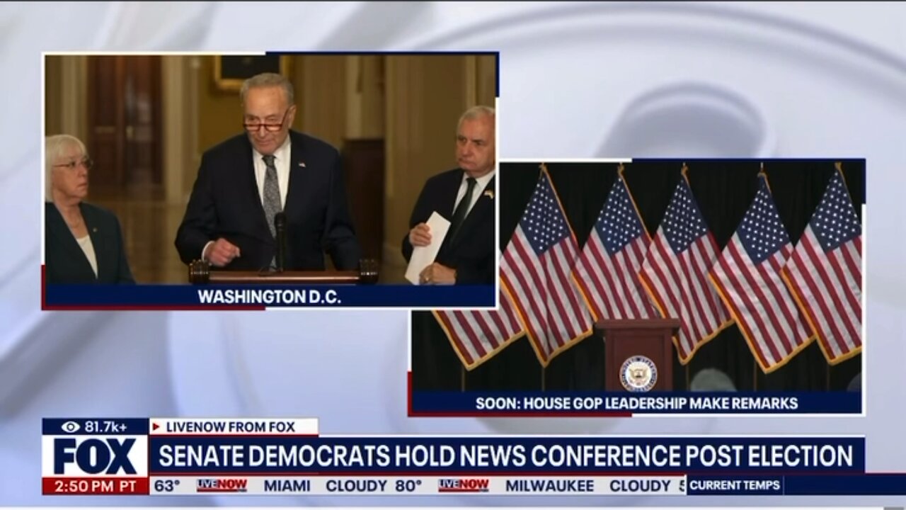 Political News - Chuck Schumer Gives Remarks - Deep State Running Scared •