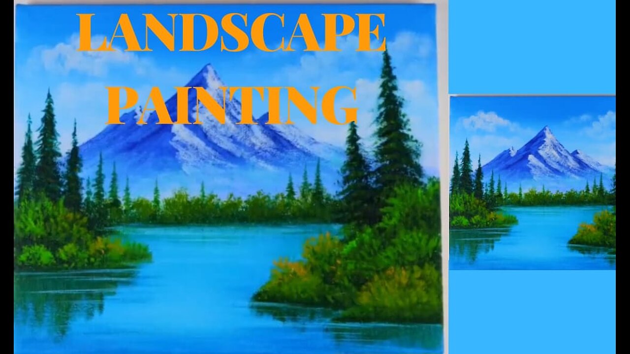 Acrylic Painting for Beginners:A step by step Landscape Painting tutorial