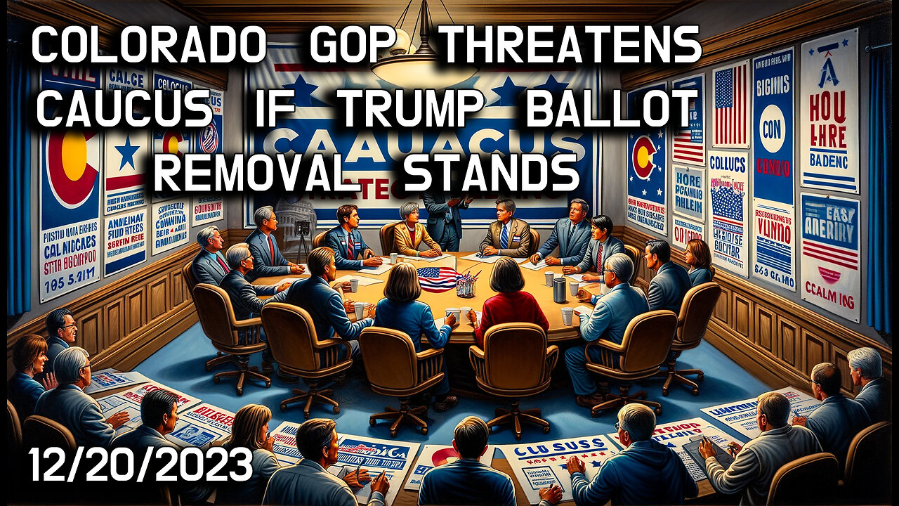 🗳️🐘 Colorado GOP's Bold Move: Threatening Caucus Over Trump's Ballot Status 🐘🗳️