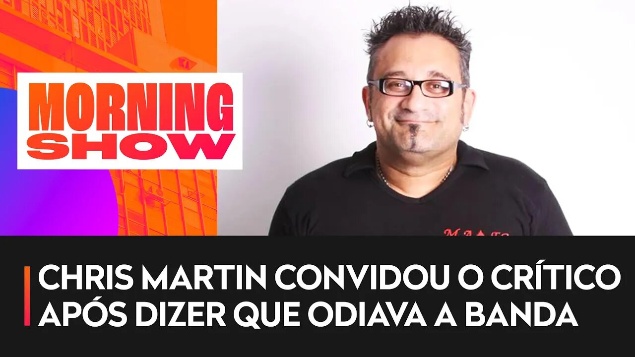 Regis Tadeu conta como foi encontro com Coldplay ao Morning Show