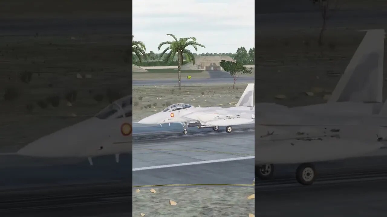 F-15E Strike Eagle Take Off Roll. #dcs #dcsworld #dcsworldgameplay
