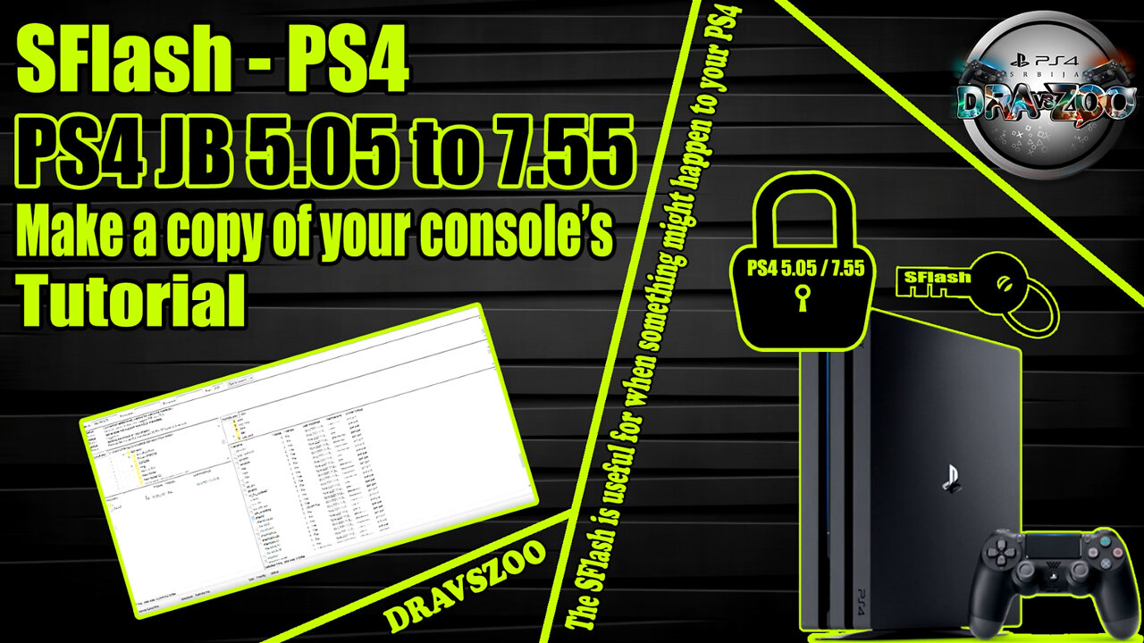 PS4 SFlash Make a copy of your console’s | Tutorial | PS4 Jailbreak | Needed if the PS4 is bricked