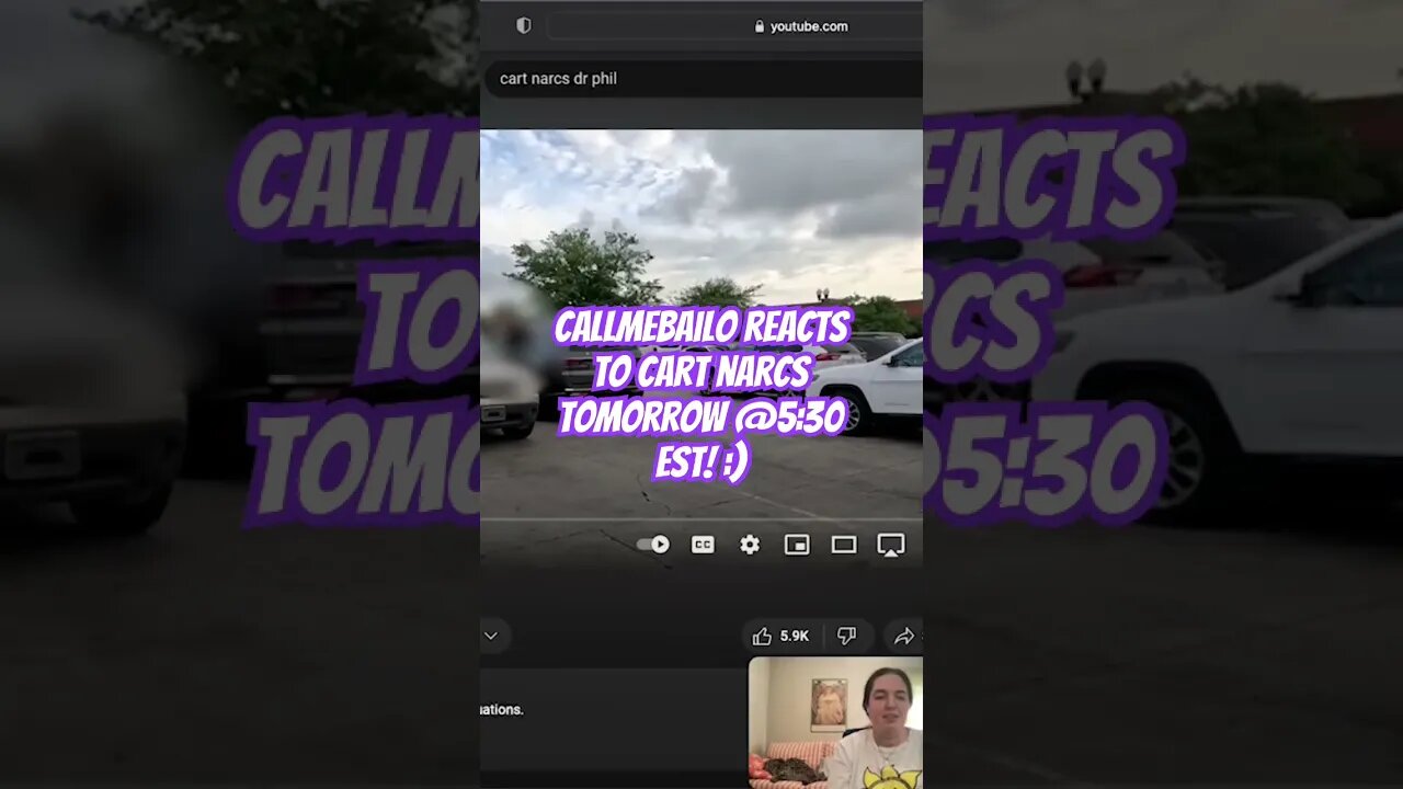 Callmebailo Reacts to Cart Narcs Tomorrow @5:30 PM EST #shortsviral #stitch #shortvideos