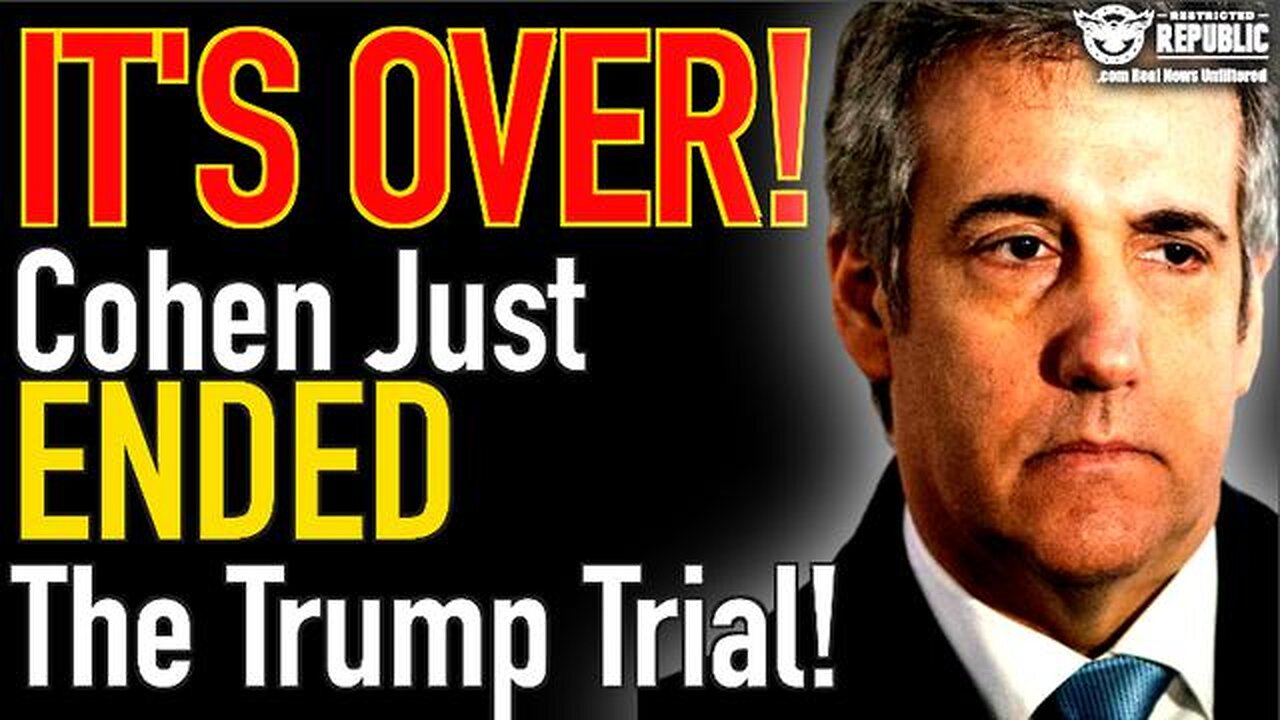 IT’S OVER! MICHAEL COHEN JUST LAUNCHED A BOMBSHELL THAT ENDS THE TRUMP TRIAL!