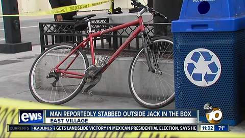 Man reportedly stabbed outside Jack in the Box