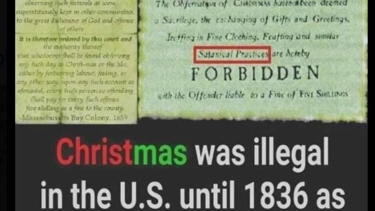 Was Christmas Illegal In the U.S. Until 1836?: Responding To A Popular Social Media Meme