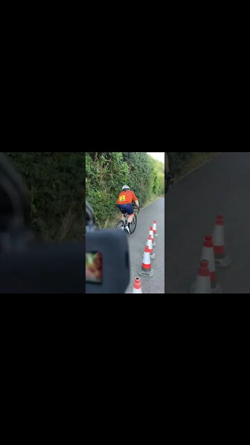 Speeding cyclist!