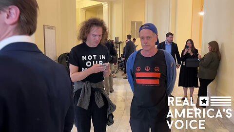 Ben Bergquam @Capitol: Confronts organizers who won't denounce Hamas attacks.