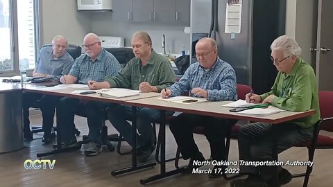 North Oakland Transportation Authority 3/17/22