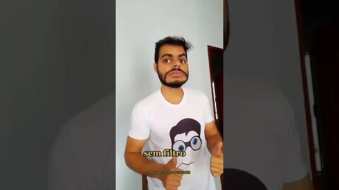FOTO COM FILTRO X FOTO SEM FILTRO. #shorts