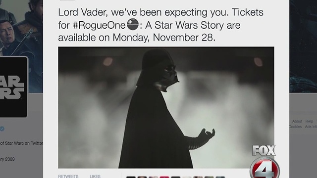 Star wars ârogue oneâ tickets on sale Monday