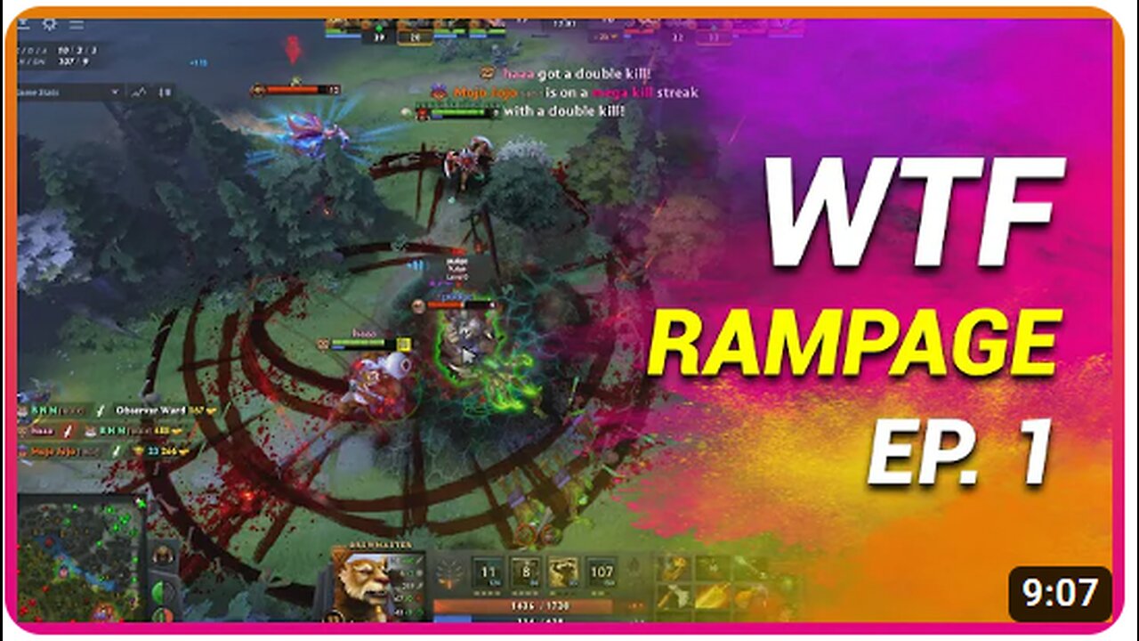 Dota 2 WTF Rampage Moments #1