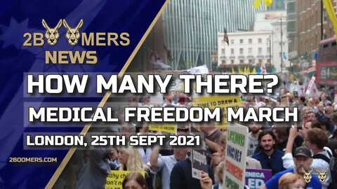 HOW MANY AT THE MEDICAL FREEDOM MARCH - 25TH SEPTEMBER 2021