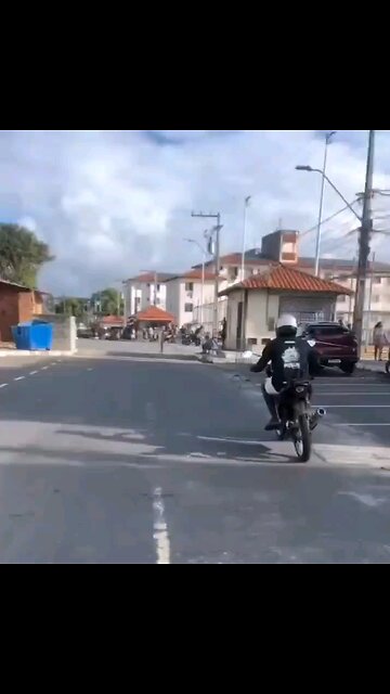 Stop a biker in Brazil