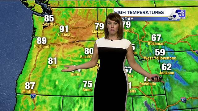 Sunny and warm Monday before a chance of rain returns to the Gem State Tuesday