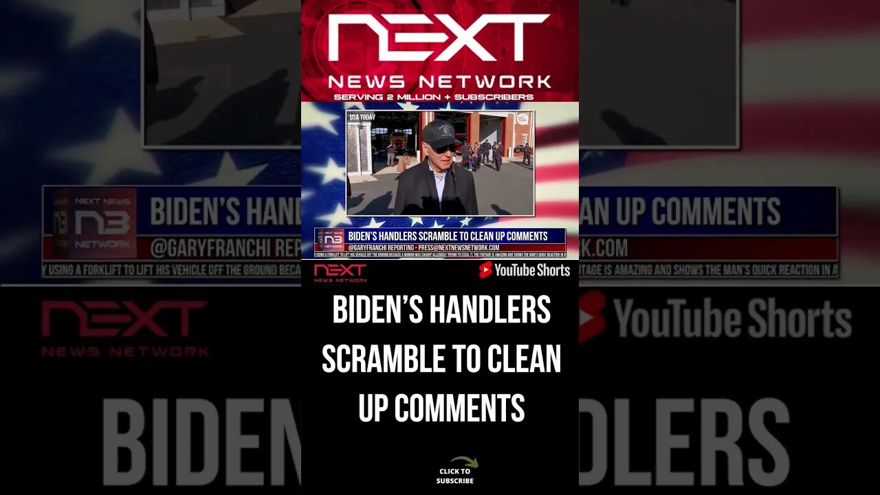 Biden’s Handlers SCRAMBLE to Clean Up Comments #shorts