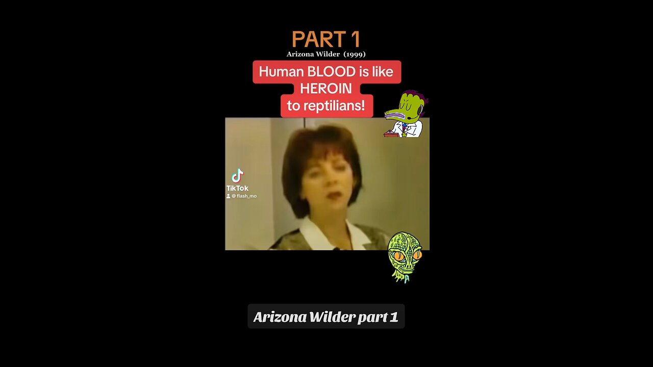 Arizona Wilder on Reptilians blood drinking