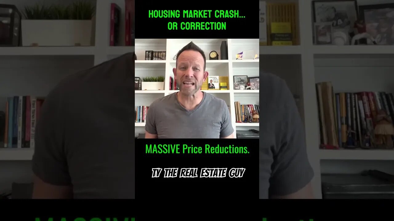 Housing Market CRASH or Correction 🤯 #housingmarket #housingcrash