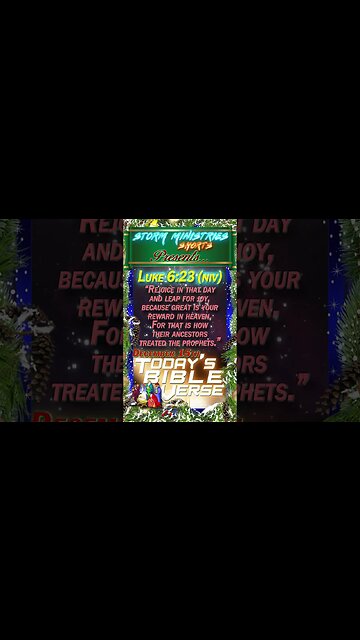 12.15.2022 | STORM MINISTRIES DBV | 10th DAY OF CHRISTMAS | LUKE 6:23 (NIV) | #shorts