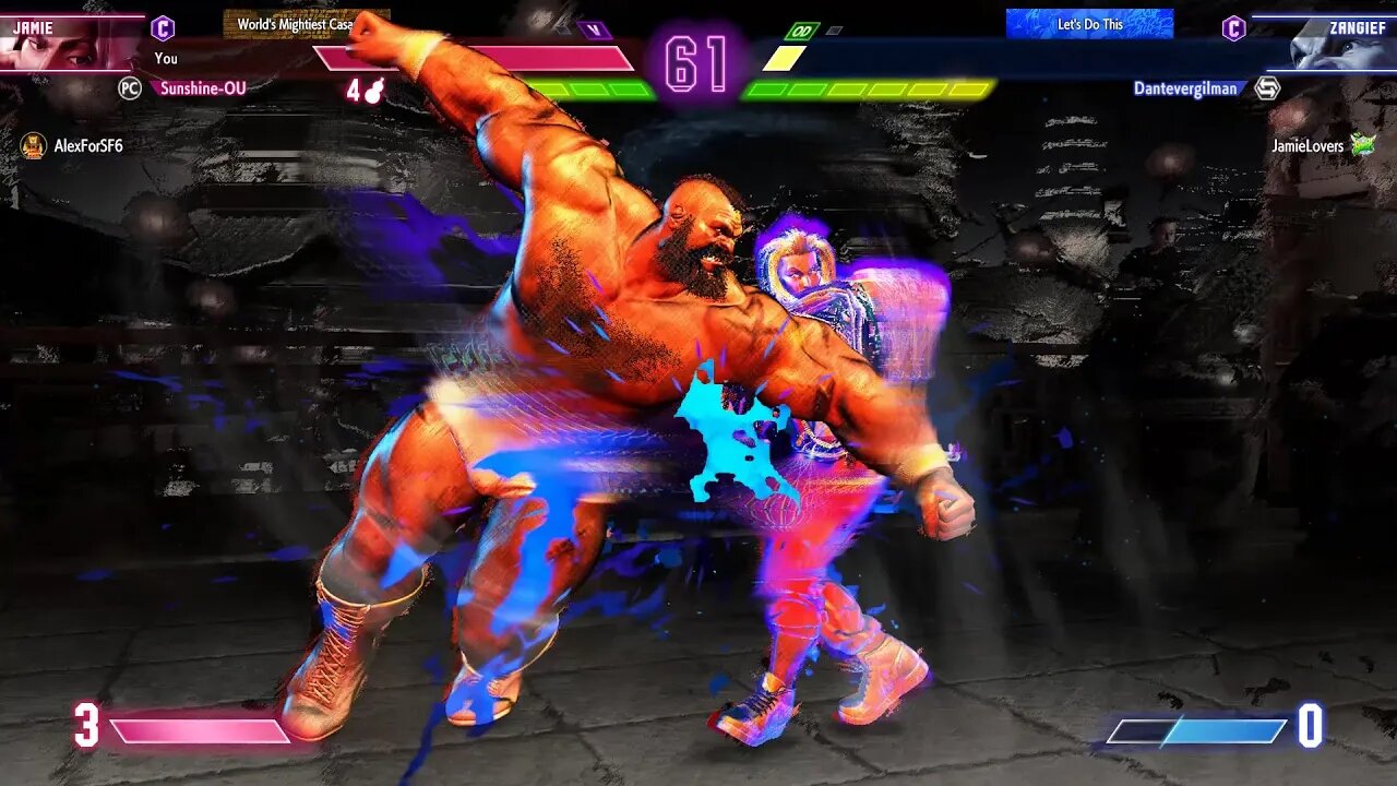 Multi-Hit Perfect Parries On Zangief CA2