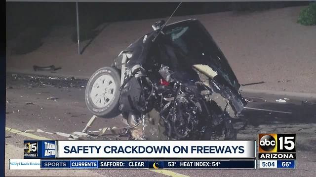 Officials cracking down on safety on freeways