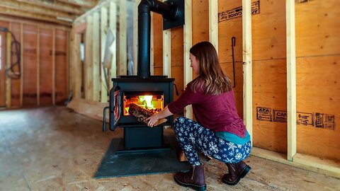 This Is How We'll Heat Our Off Grid Home | Off Grid In the Winter Chores