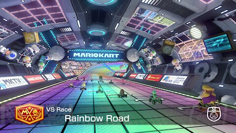 Mario Kart 8 Deluxe - 50cc (Hard CPU) - Rainbow Road