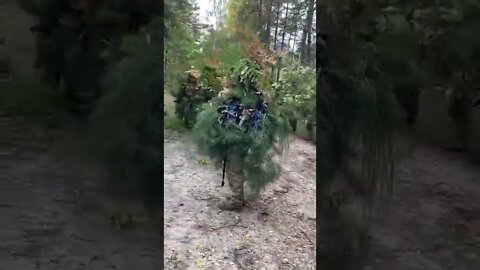 Russia Ukraine War: Ukrainian snipers and servicemen in camouflage #shorts