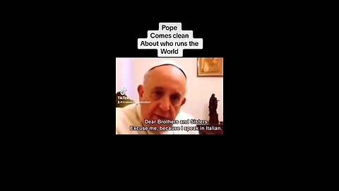 Pope Francis comes clean who runs the church