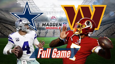 BEST Cowboys vs Washington Game in Madden Mobile 23!