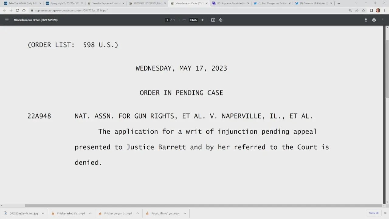 Illinois' gun ban remains after U.S. Supreme Court denies emergency injunction as case continues